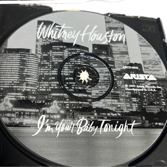 Whitney Houston I'm Your Baby Tonight CD 1990 Arista Records 80s Pop Music Disc - Picture 3 of 6